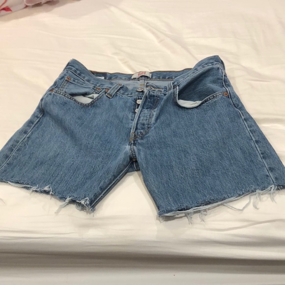 thrifted levi shorts
